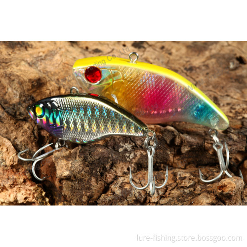 Sinking Vib Plastic Fishing Lure with 3D Eyes (HMLA55-60)